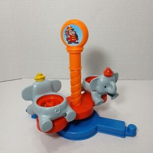Fisher Price Little People Disney Dumbo Spinning Elephants Ride Magical Day RARE